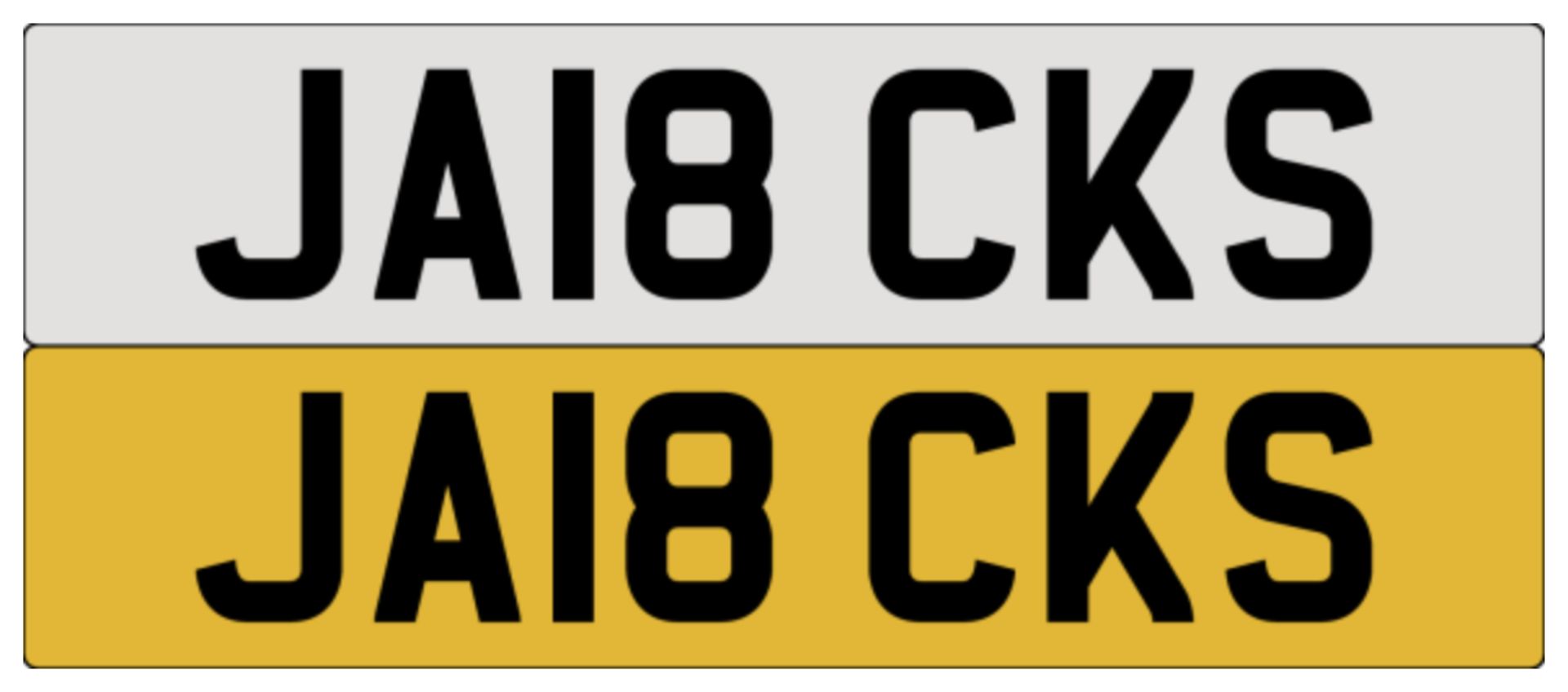 JA18 CKS on DVLA retention ready to transfer