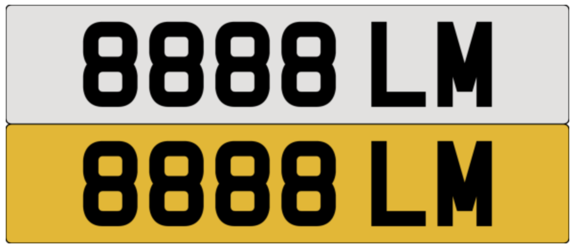 8888 LM on DVLA retention ready to transfer