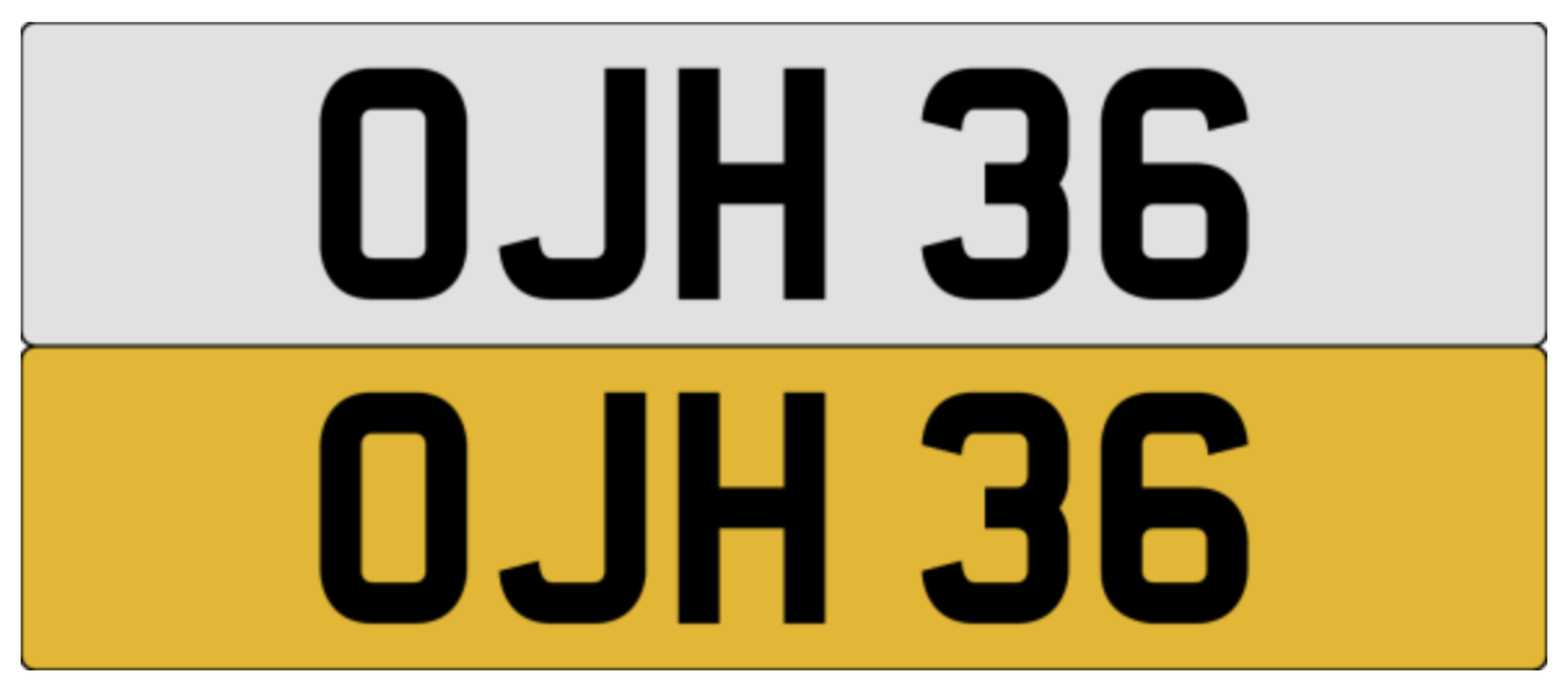 OJH 36  on DVLA retention ready to transfer