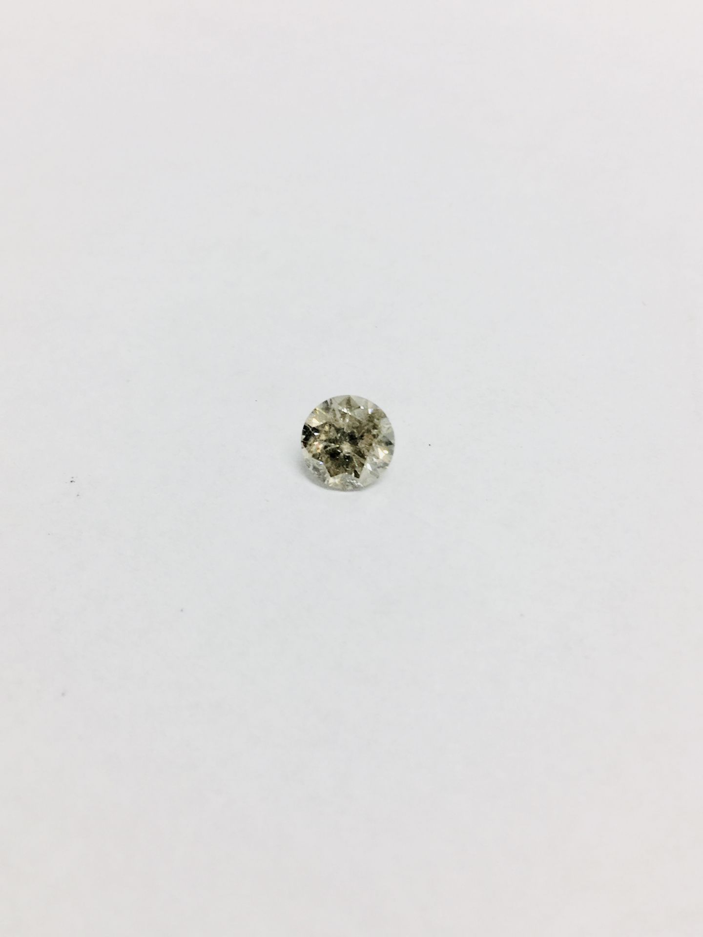 1.07ct Brilliant cut Natural diamond,J colour I1 clarity ,Clarity enhanced ,