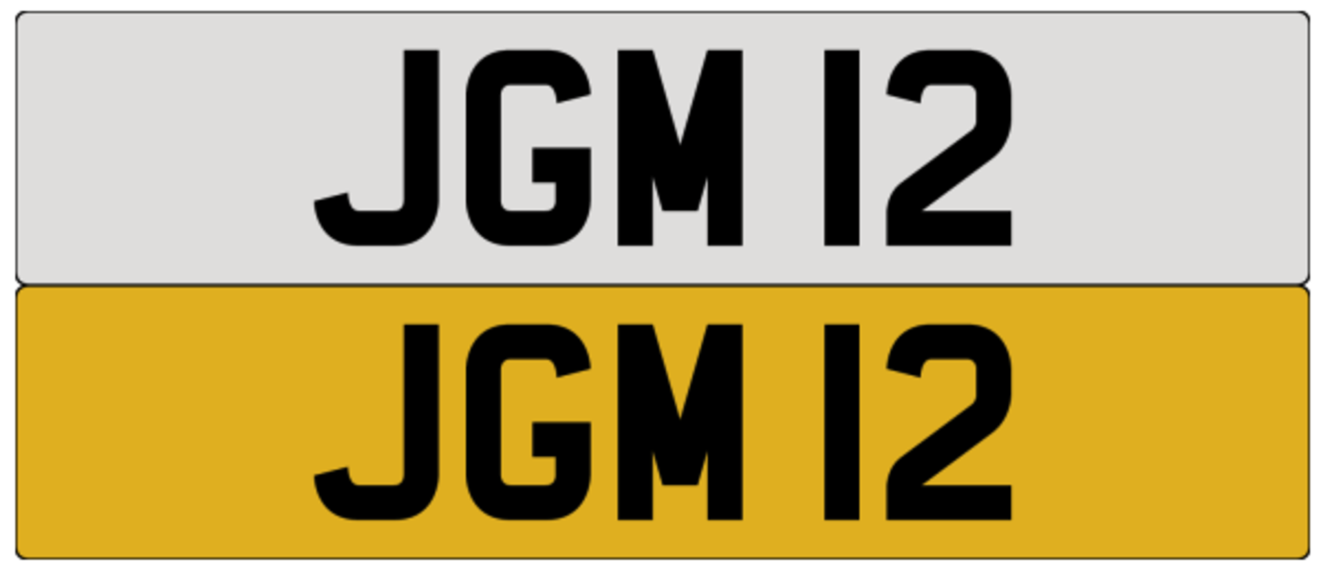 JGM 12 on DVLA retention, ready to transfer.