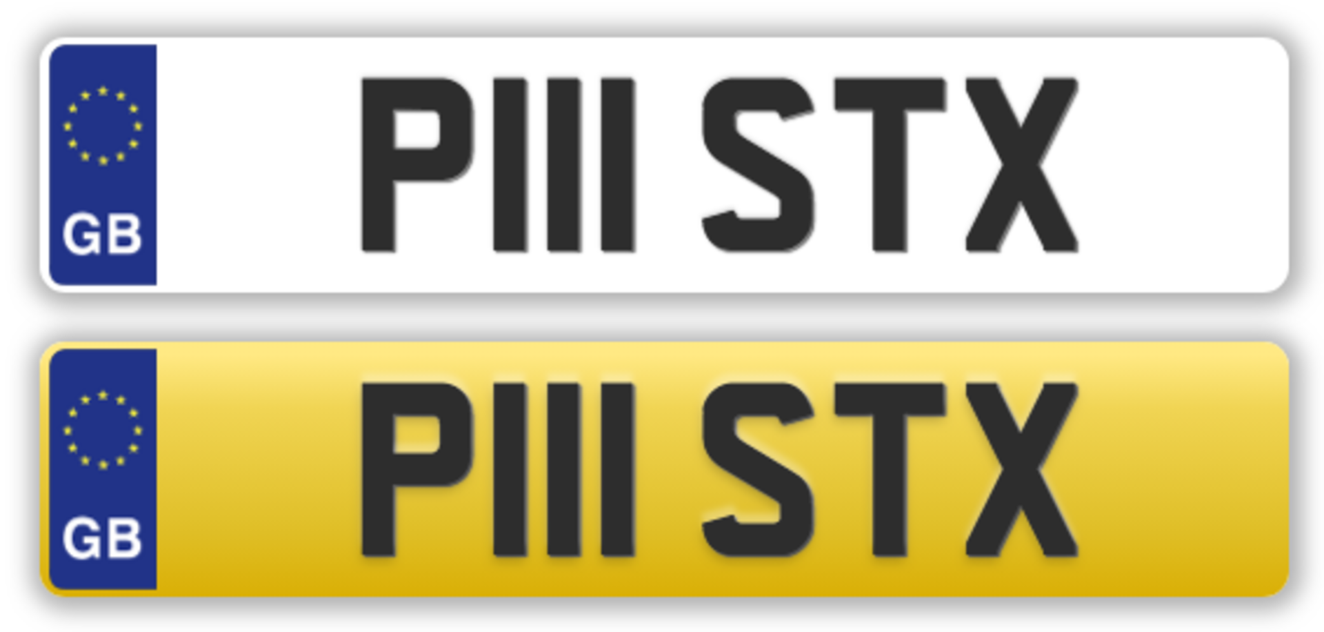 Cherished Rude Number plate - P111 STX