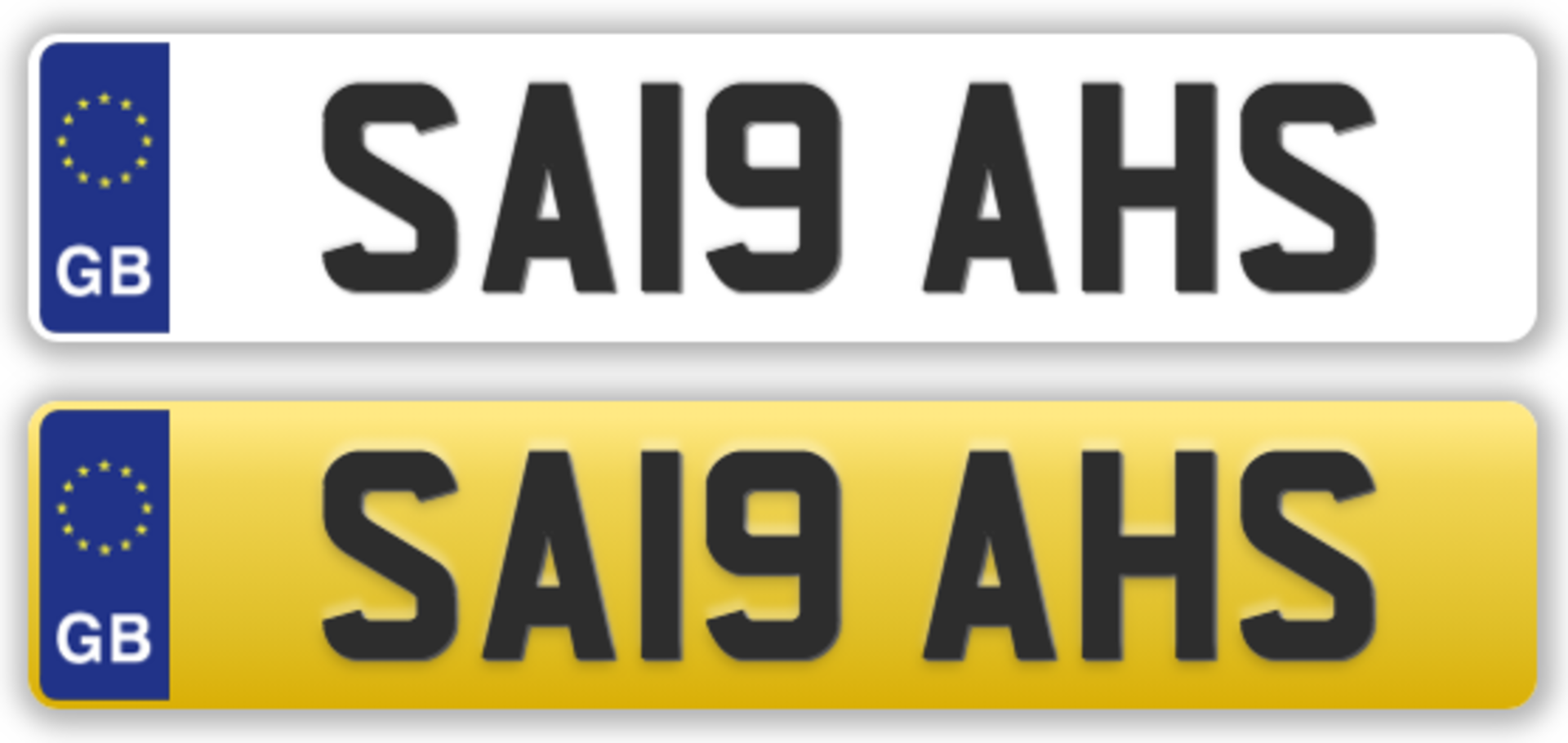 Cherished Plate: SA19 AHS