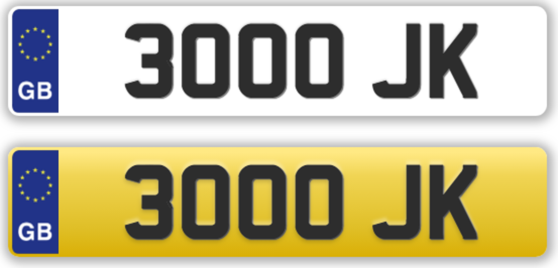 Cherished Plate: 3000 JK