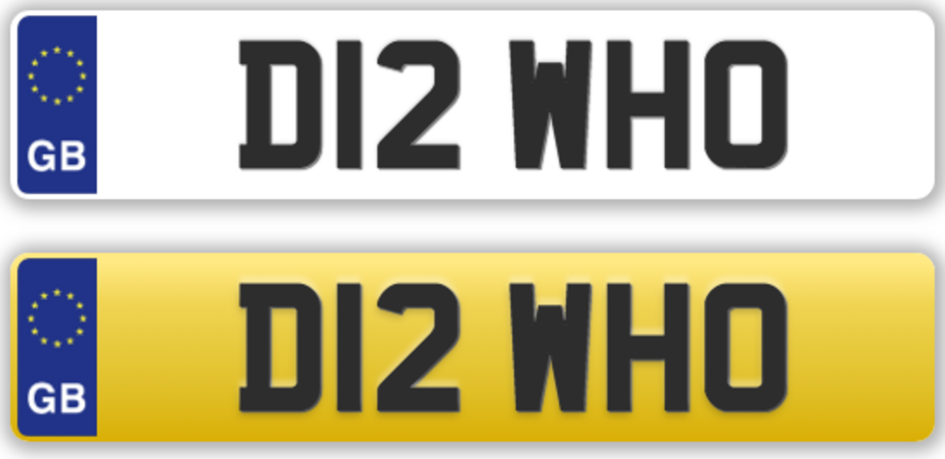 Registration number D12 WHO