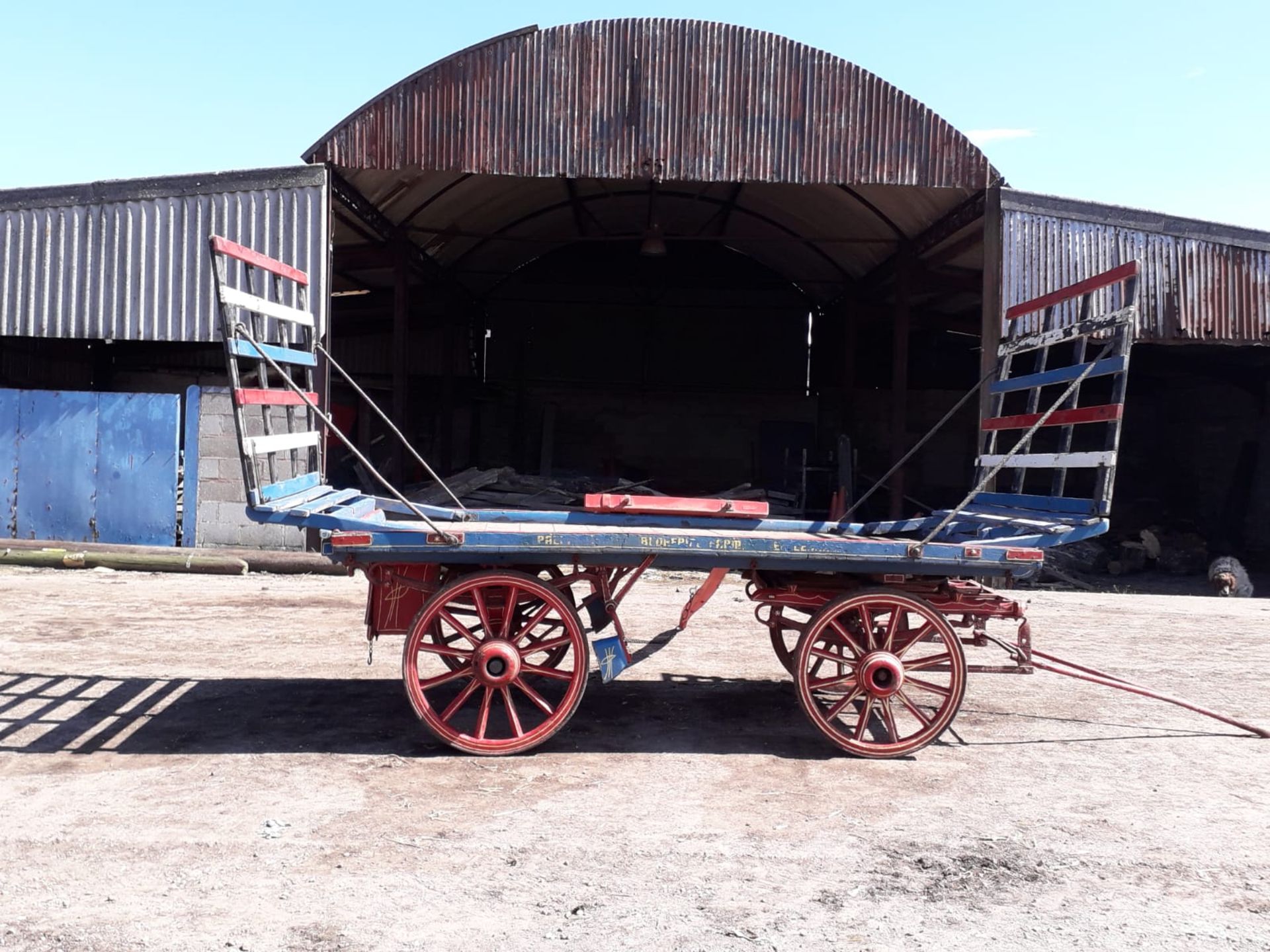 Vintage Horse Drawn Wooden Hay Cart - Image 12 of 12