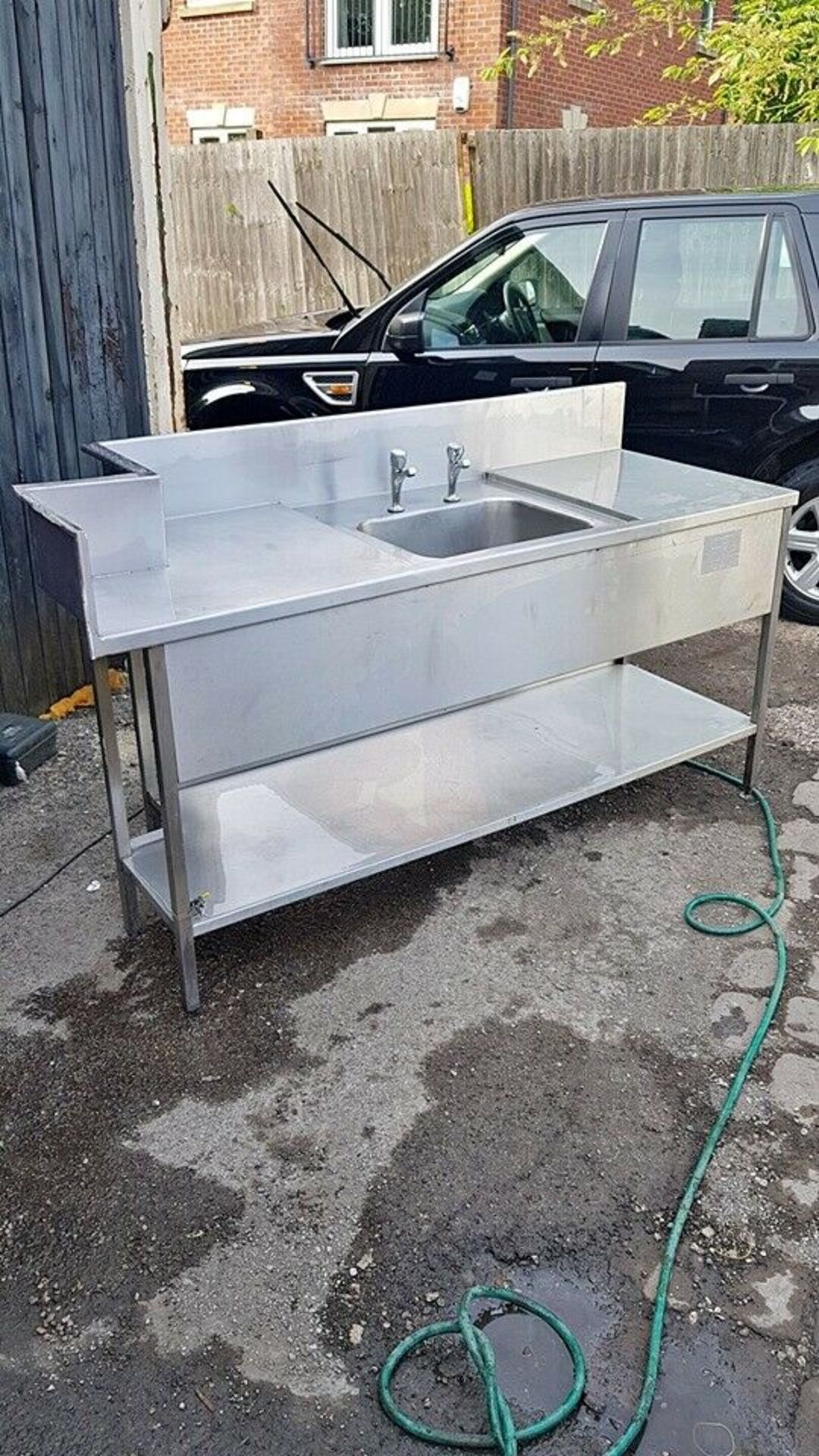 Stainless Steel Sink Unit With Taps