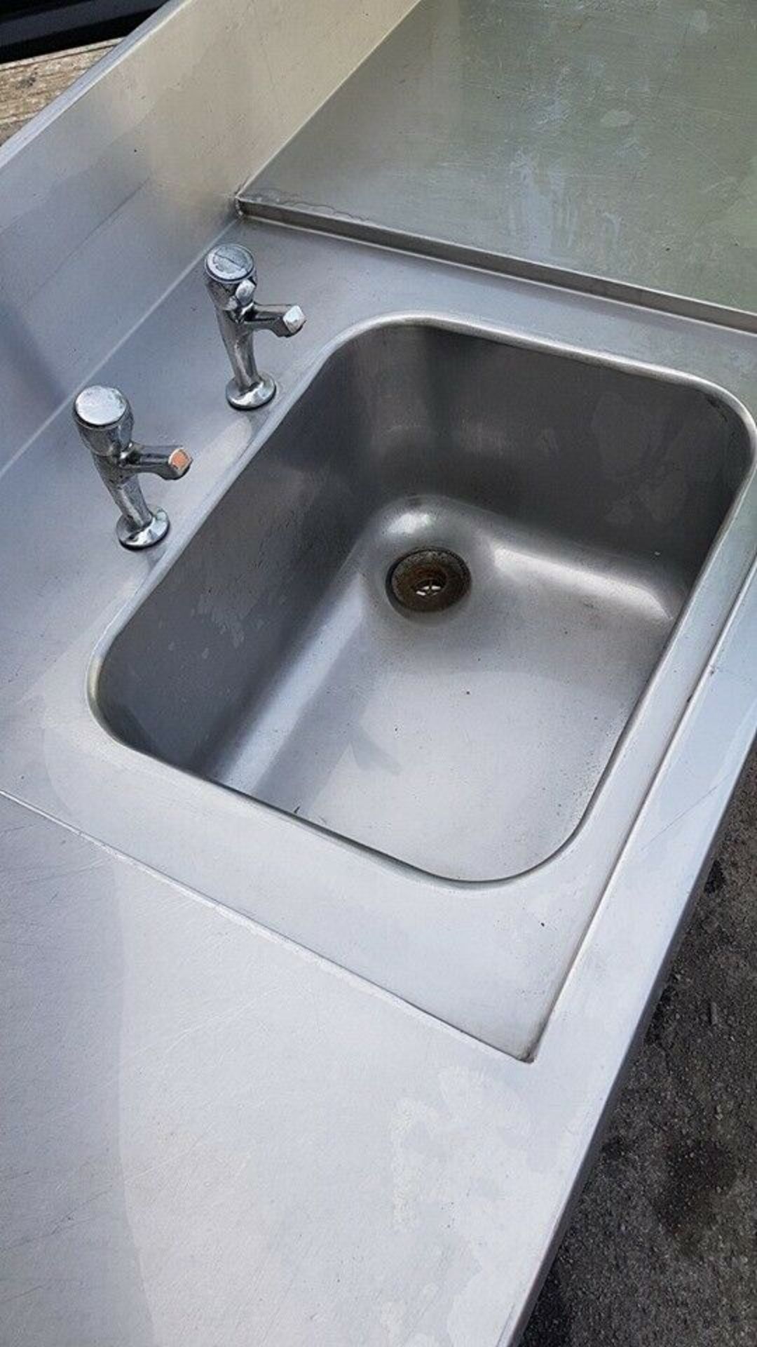 Stainless Steel Sink Unit With Taps - Image 4 of 7