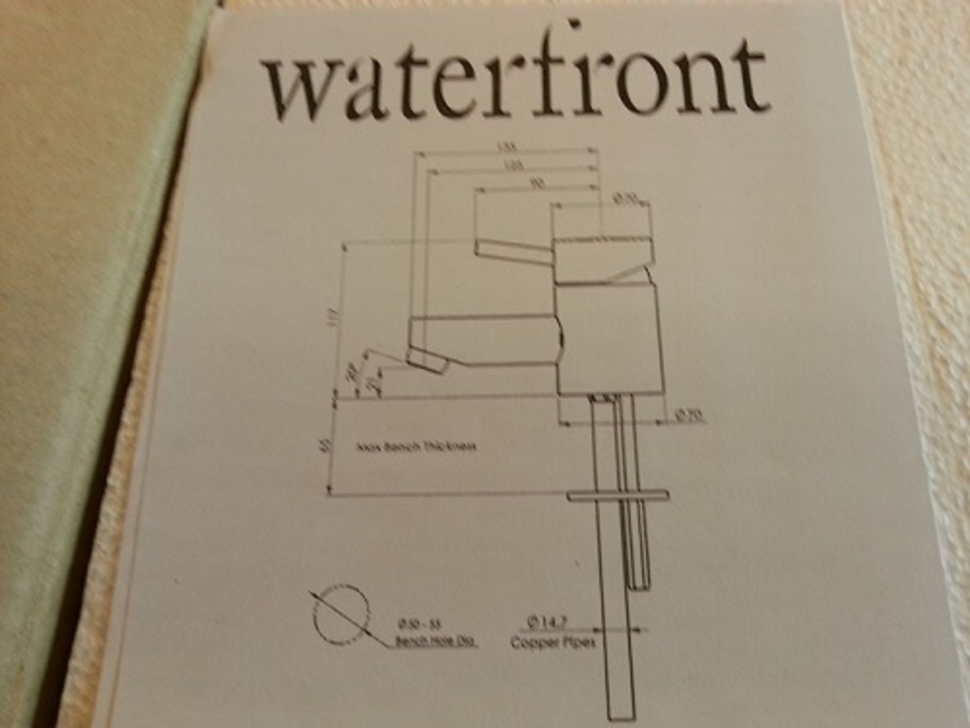 Two (2) Waterfront Mono Mixers - Image 2 of 2