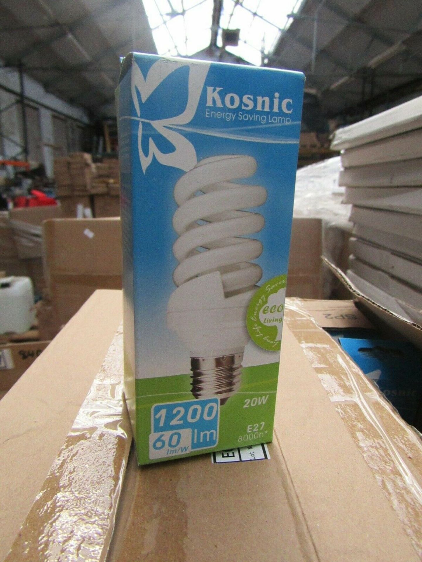 Approx 60x Kosnic E27 20W Light bulbs