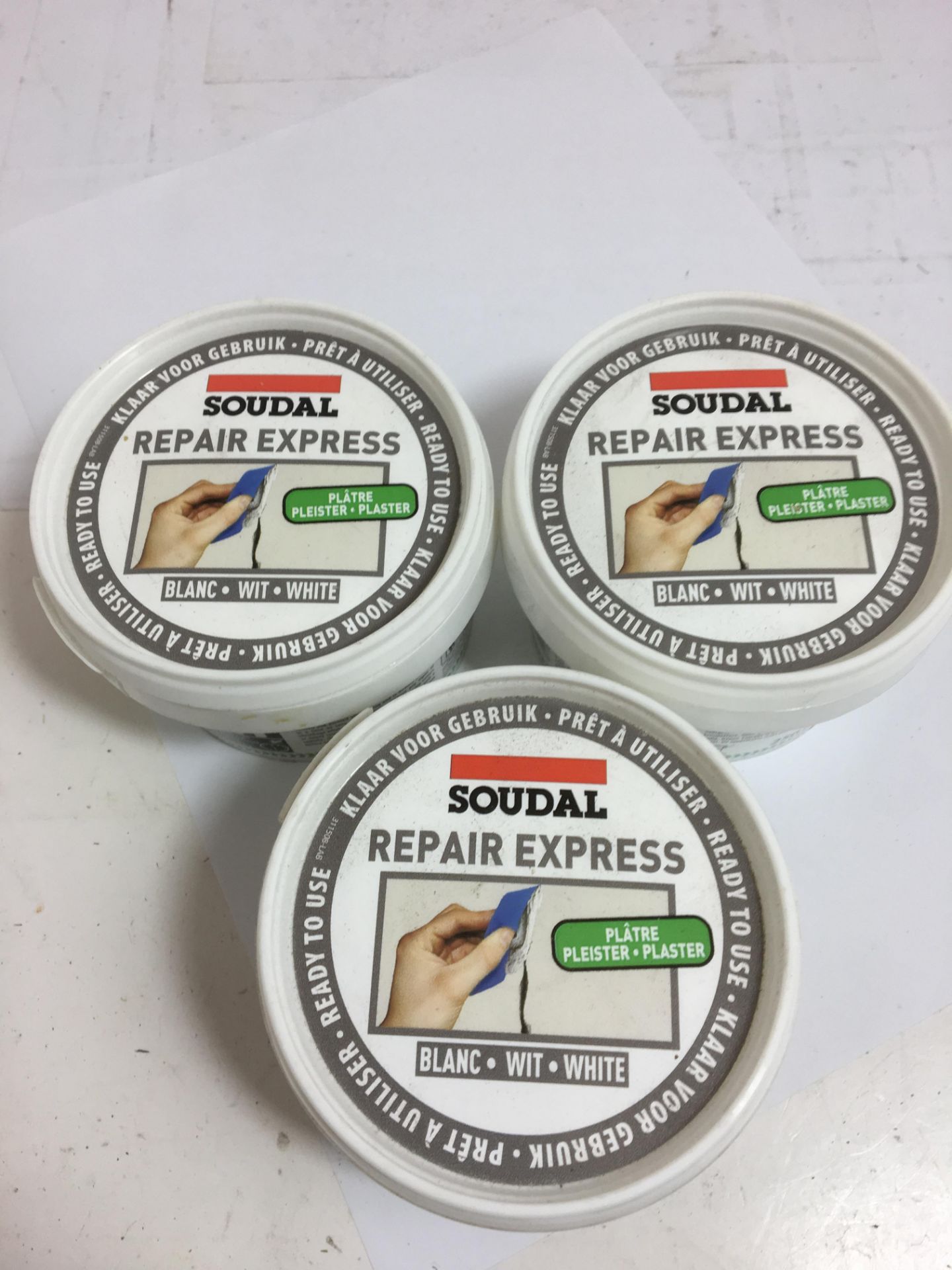 3 x Soudal Plaster Repair Express