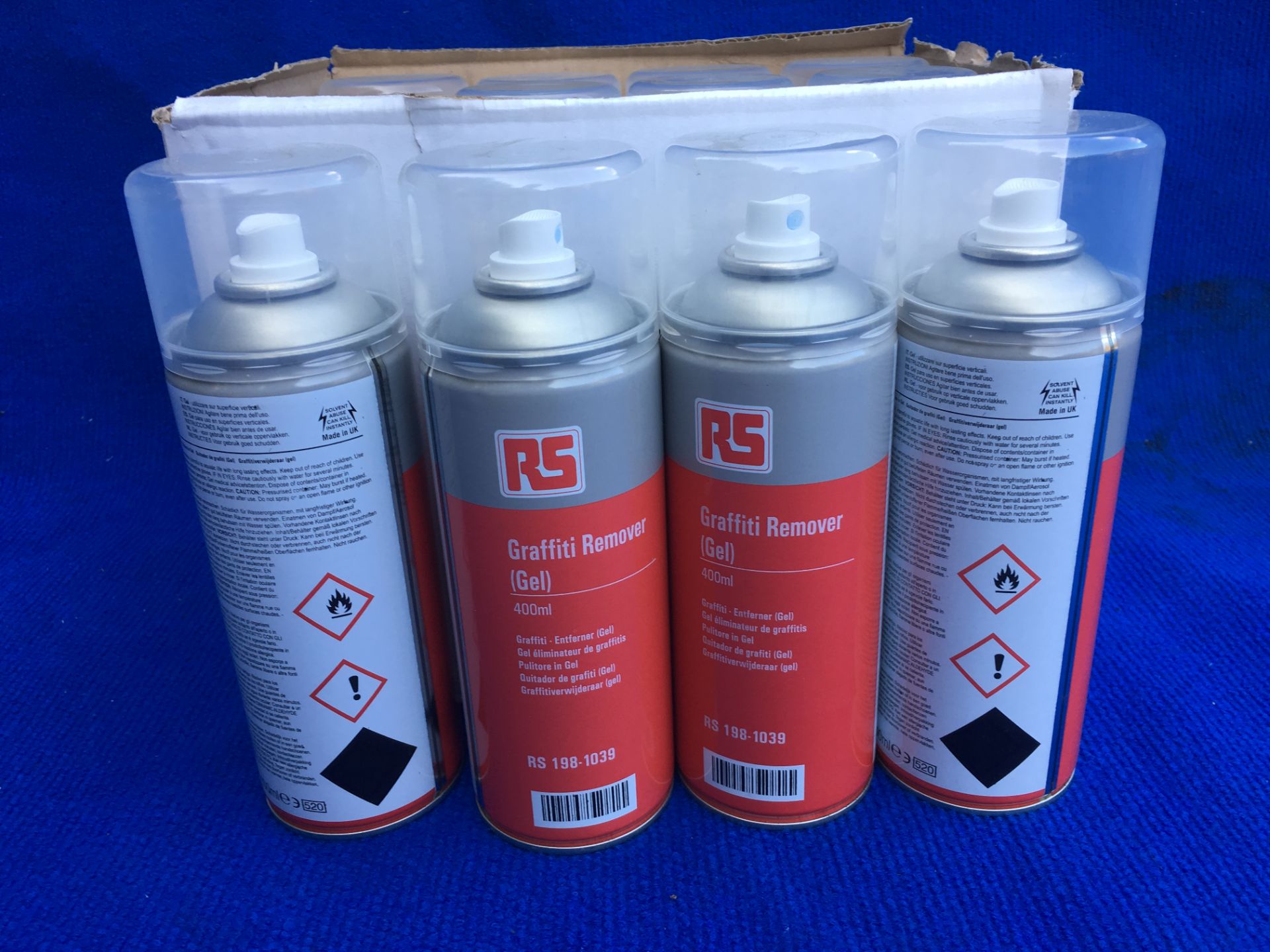 Job lot of 12x RS Pro Paint Graffiti Remover Gel 400ml - New Sealed Stock