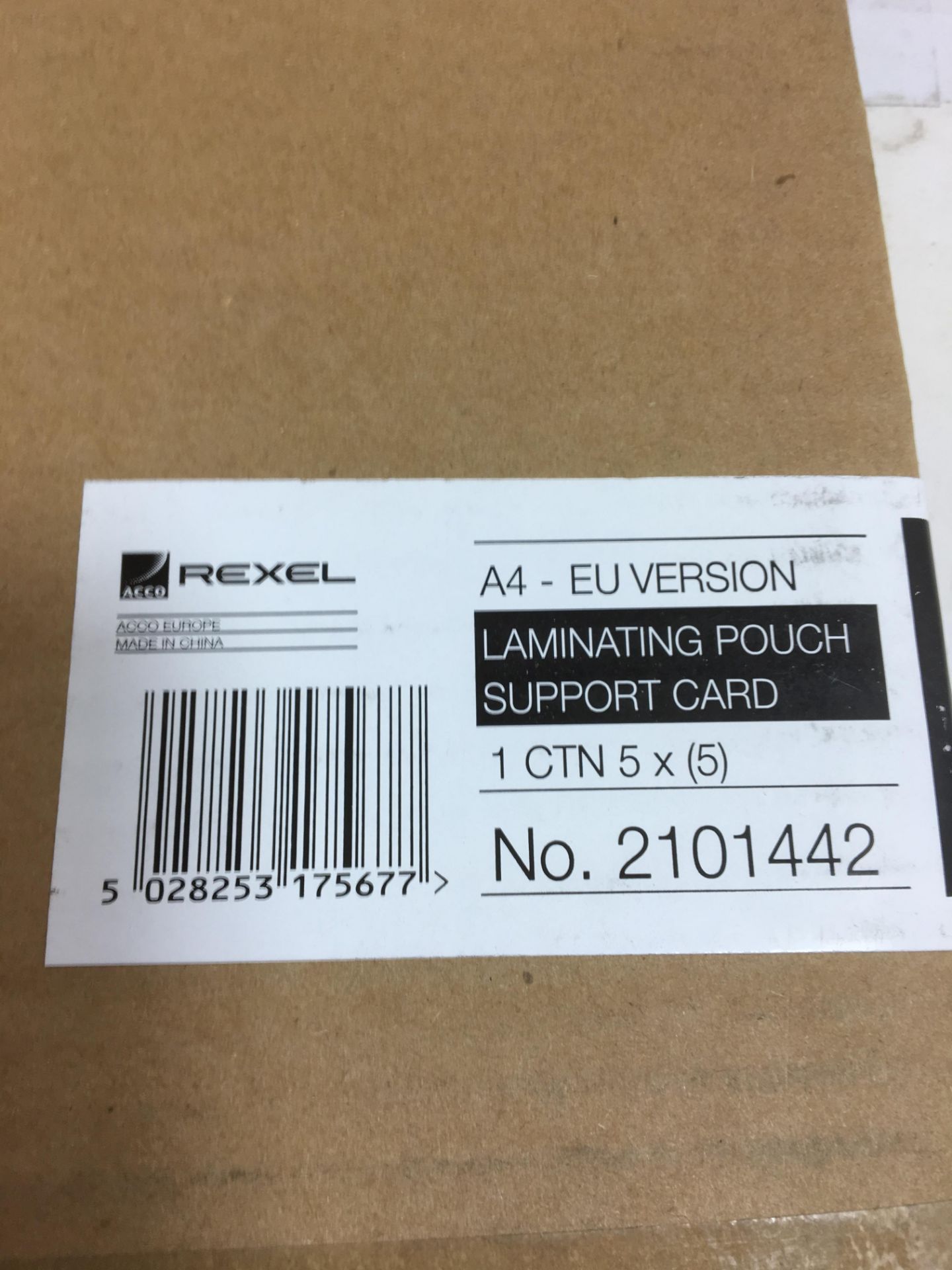 5 x Rexel A4 Laminating Pouches Support Cards. - Image 3 of 4
