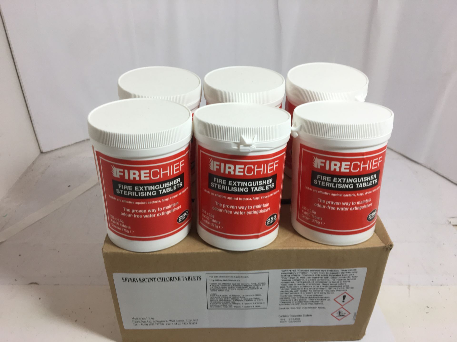 6 x Firechief Fire extinguisher sterilising tablets - Image 3 of 4