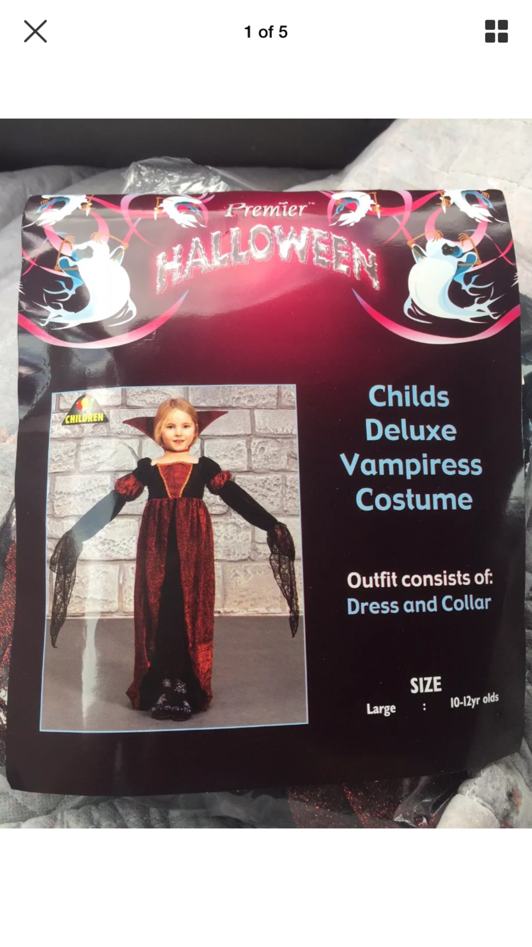 Job lot of 33x Premier Child’s Deluxe Vampiress Costumes RRP £957