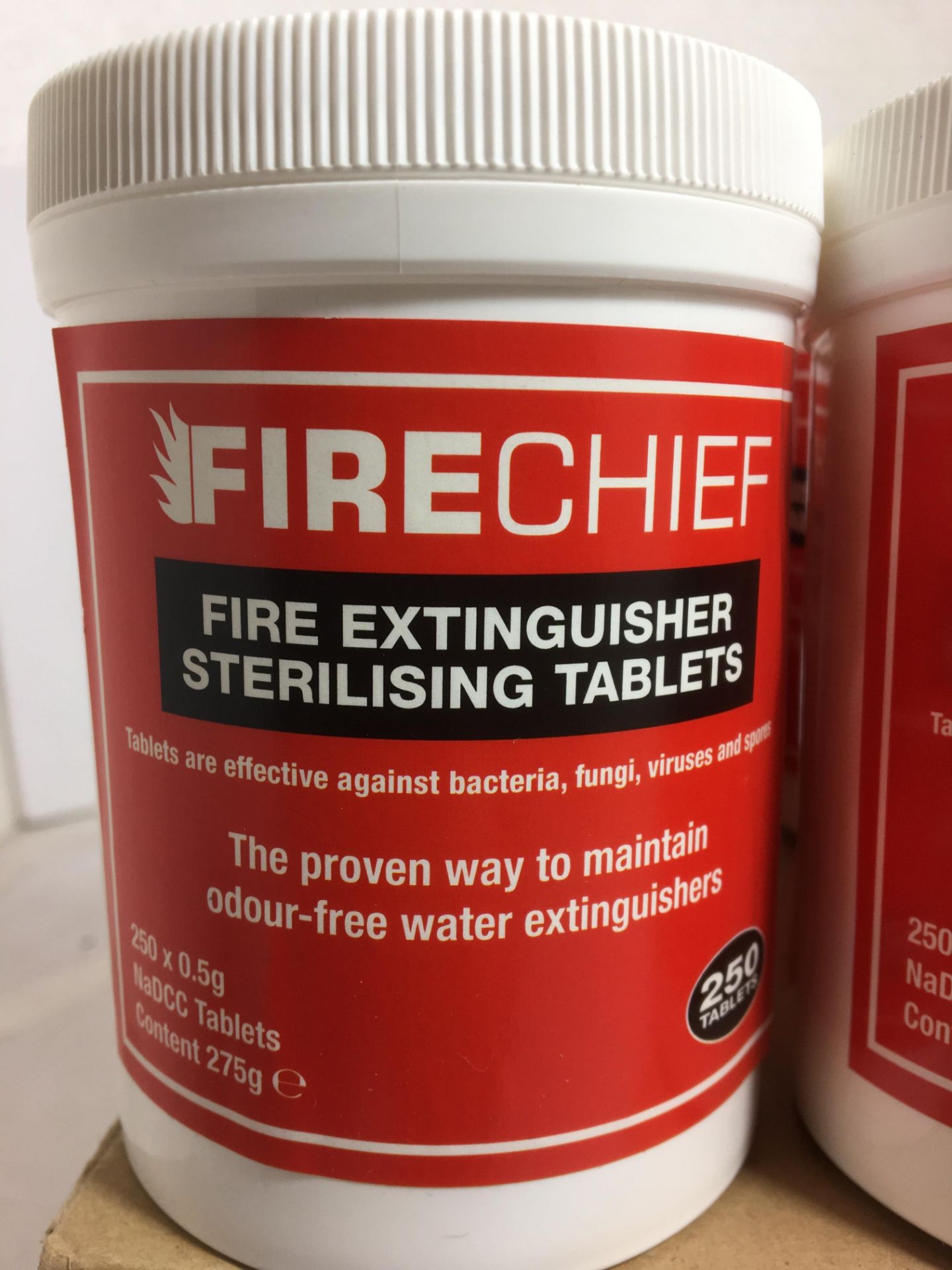 6 x Firechief Fire extinguisher sterilising tablets