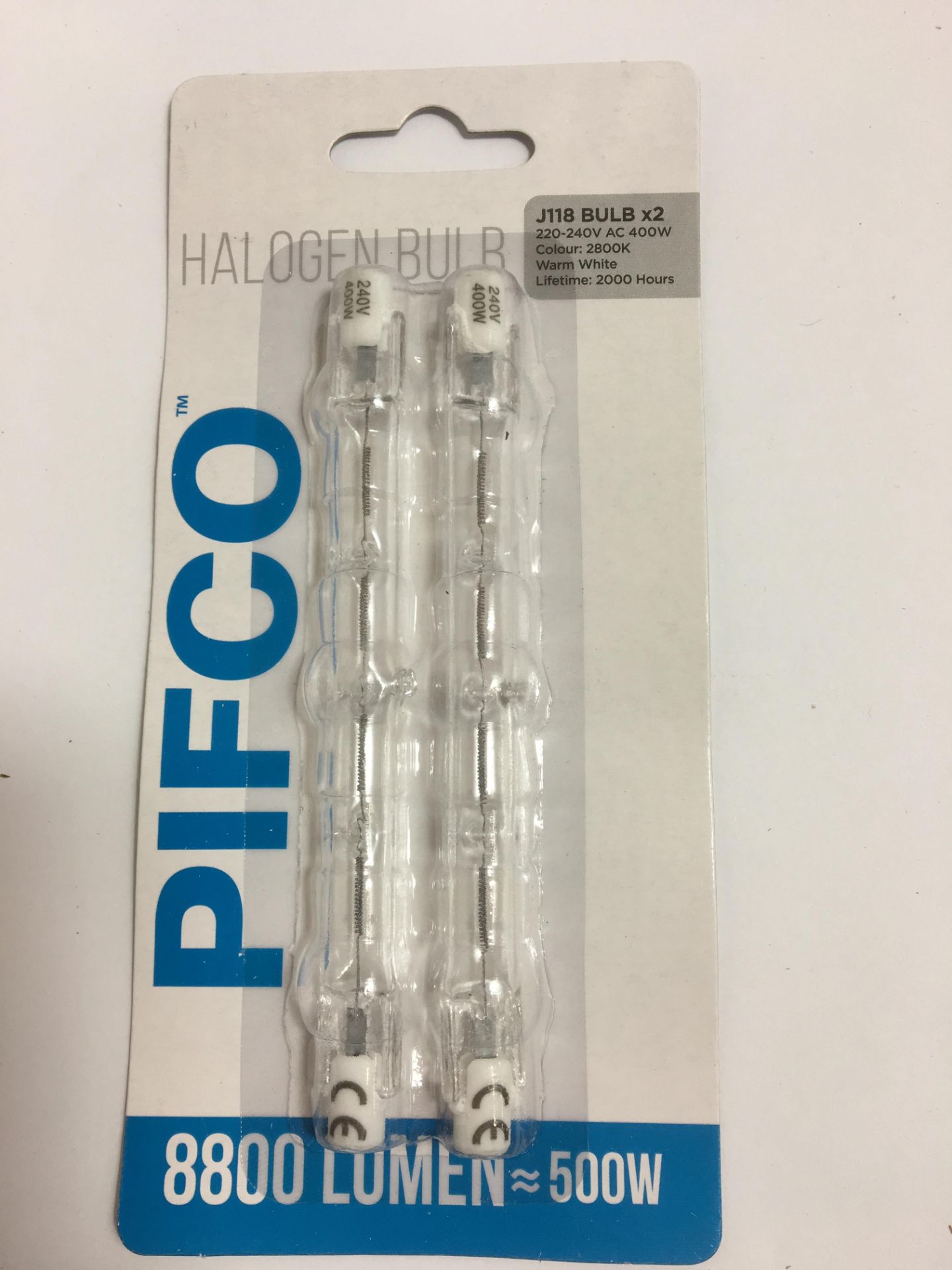 12 x Pifco 8800 Lumen - 500W bulbs