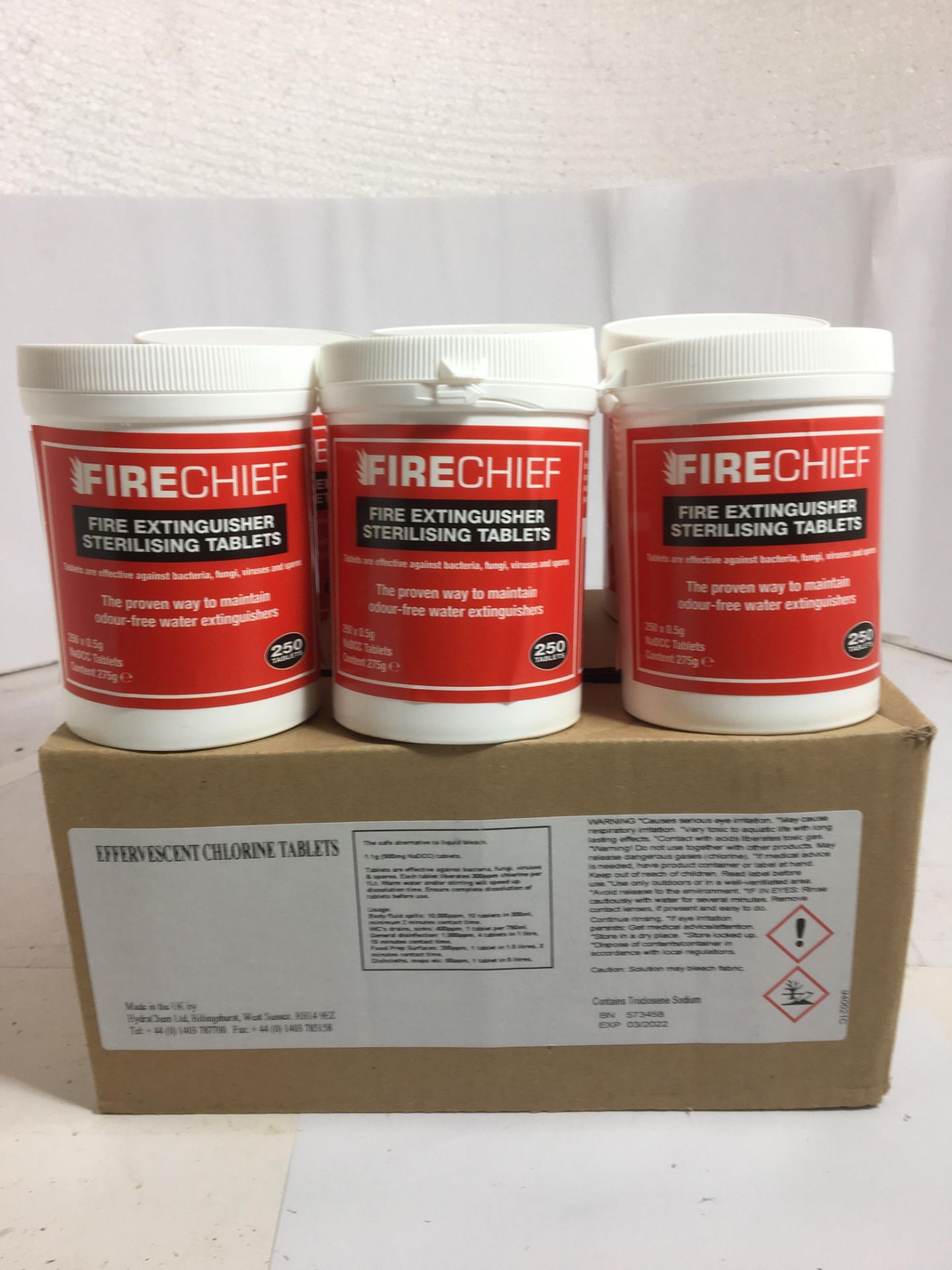 6 x Firechief Fire extinguisher sterilising tablets - Image 2 of 4