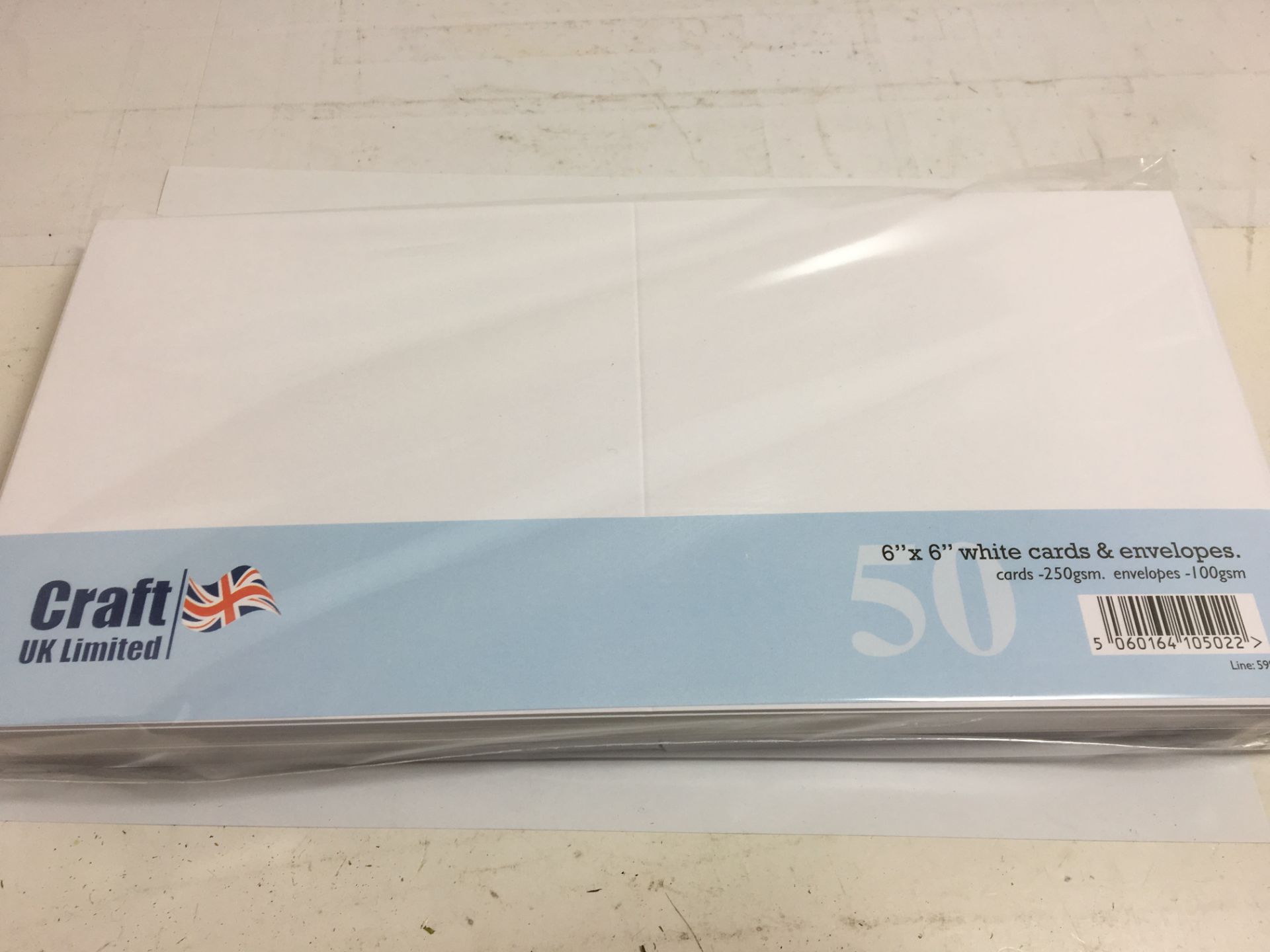 Craft UK Ltd white cards and envelopes x 5 packs - Image 2 of 3