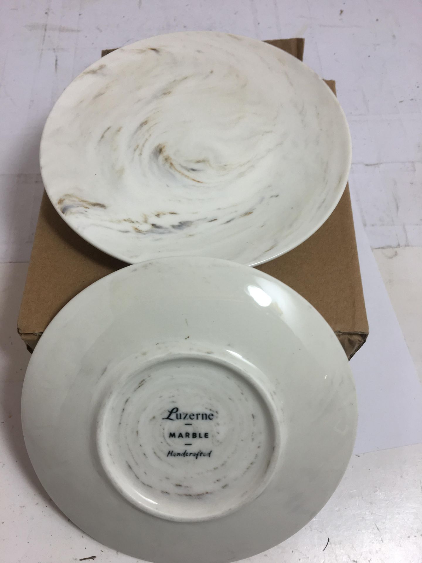 6 x Luzerne Handcrafted Marble Plates - Bild 2 aus 3