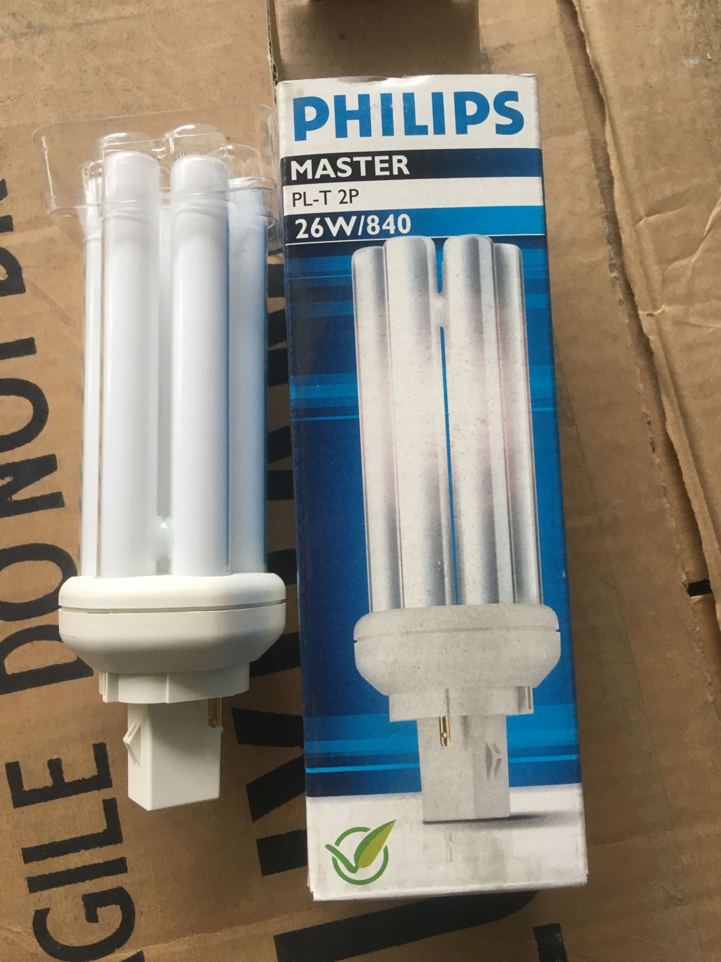 5 X Philips 26W 840 2pin Master Compact Lamp .