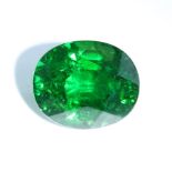 GIA Certified 4.40 ct. Tsavorite (Grossularite - Garnet) - Untreated - Kenya, East Africa