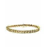 18ct Yellow Gold, 5.10ct Diamond Tennis Bracelet