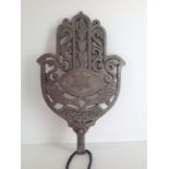 Antique Jewish Large Hamsa Talisman Pendant