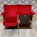 Theatre seating, made from reclaimed and restored vintage theatre seating, c1930s