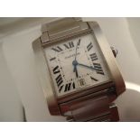 Stainless Steel Cartier Tank Automatic 28 mm