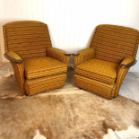 Armchair, Club Chair, mid-century chair for the lounge in original mustard fabric