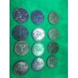 Copper Pennies dated 1861 to 1901