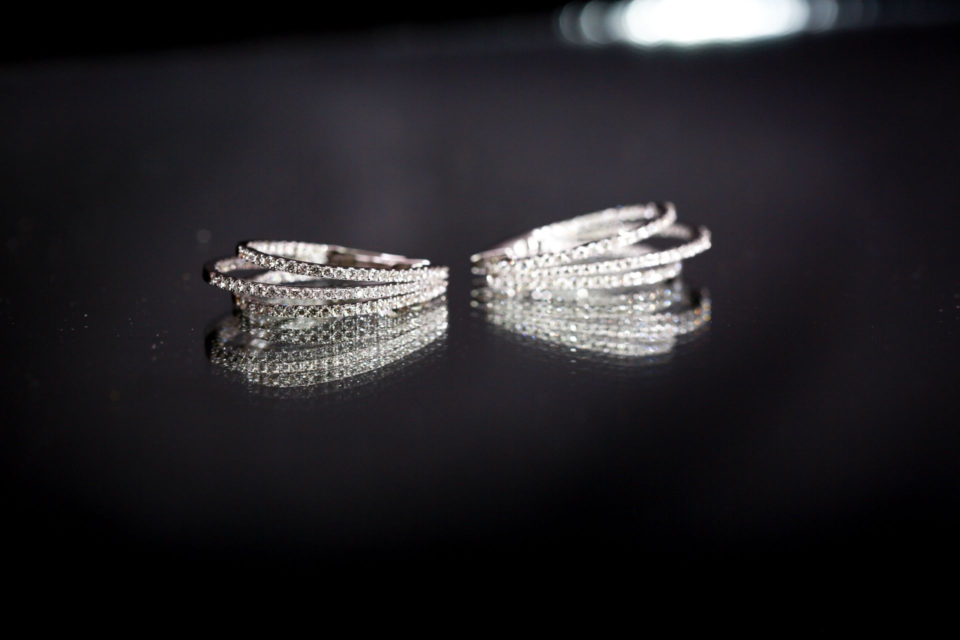 Beautiful bespoke triple horseshoe shaped earrings, featuring 2.20cts of brilliant-cut diamonds - Image 8 of 20