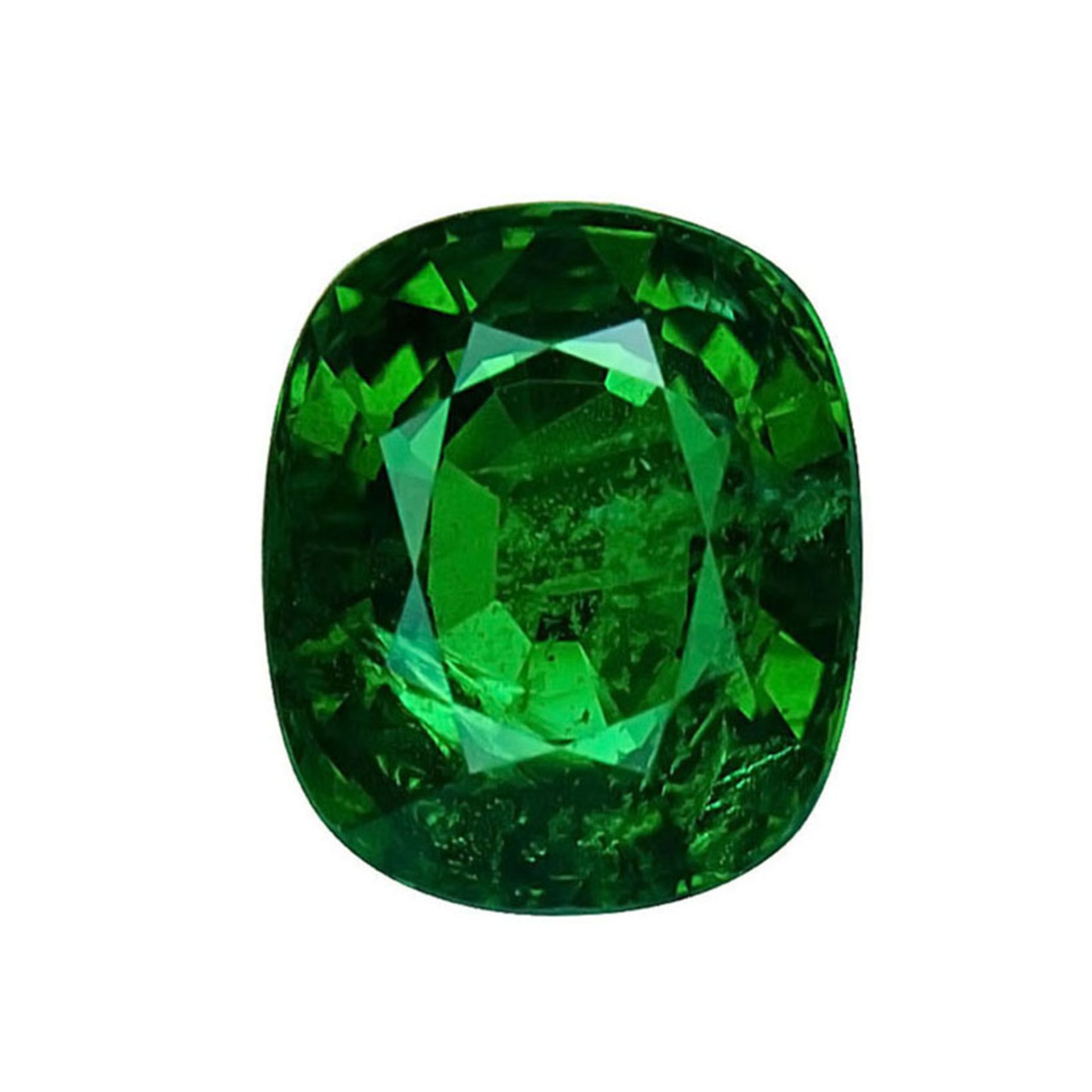 GIA Certified 4.02 ct. Tsavorite Garnet - Untreated - KENYA, EAST AFRICA