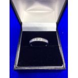 18ct White Gold 7 Stone Diamond Half Eternity Ring