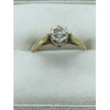 9ct Gold Diamond Solitaire Ring