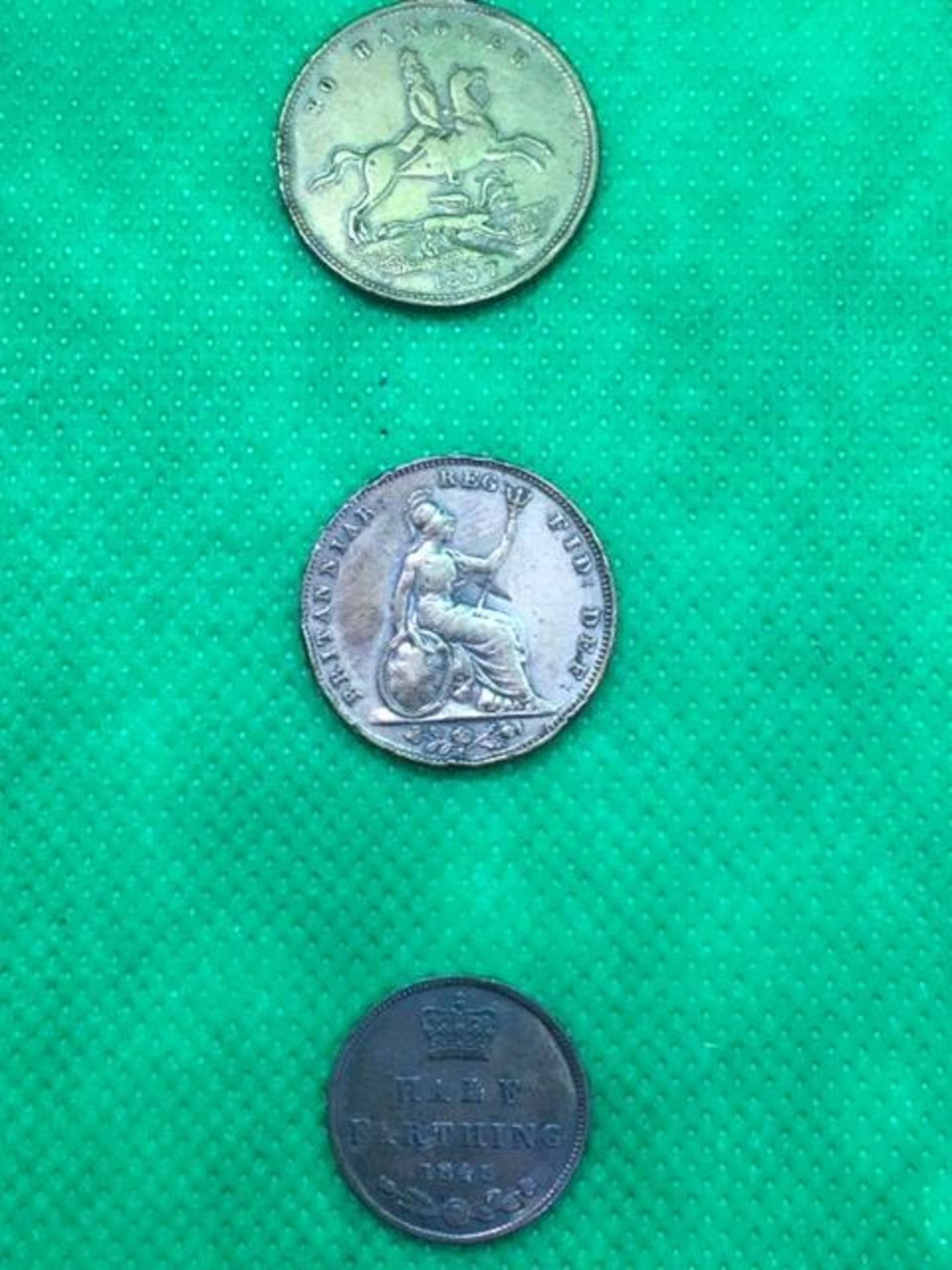 1837-1862 to Hanover, 1845 Half Farthing, and 1843 Coins - Image 2 of 2