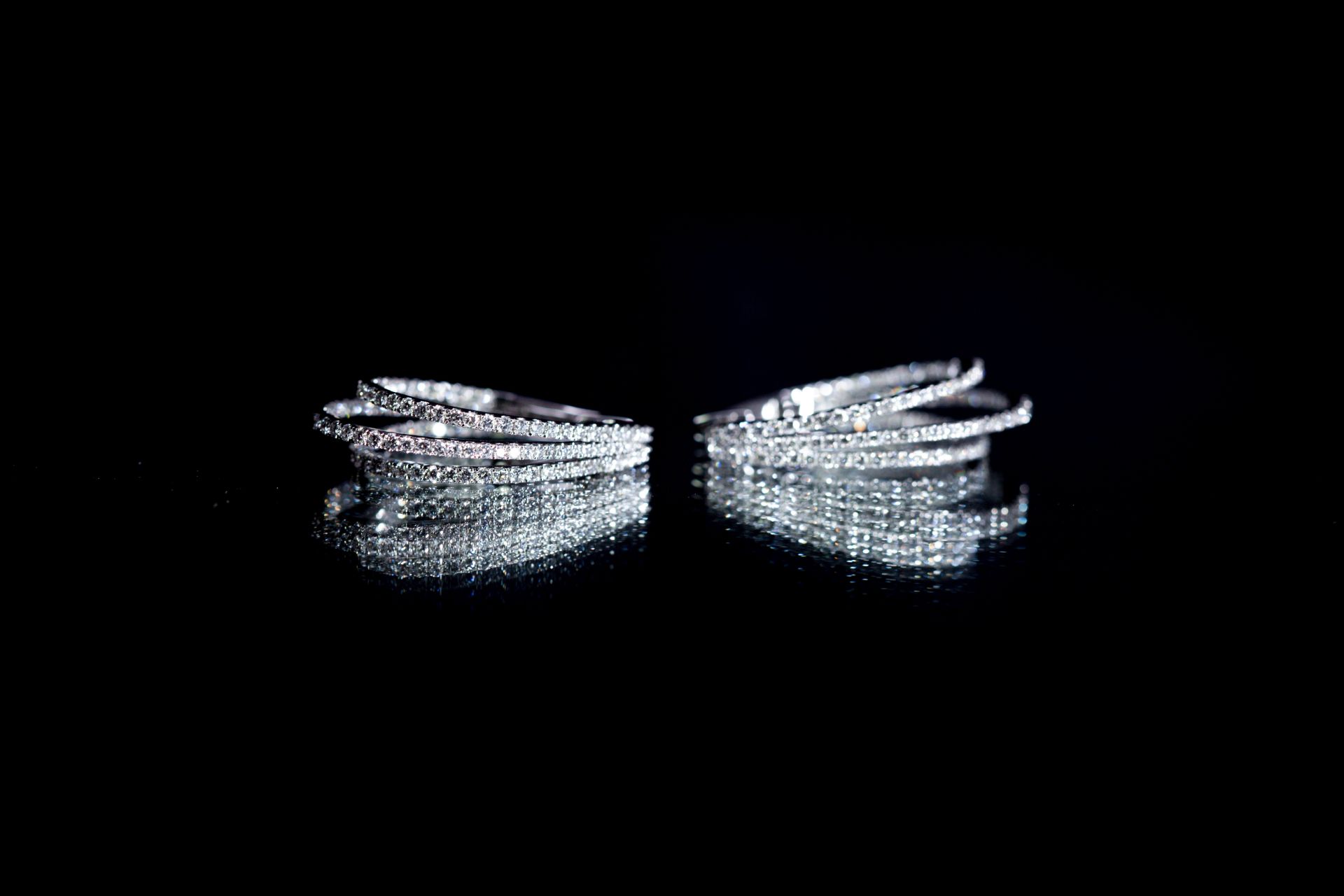 Beautiful bespoke triple horseshoe shaped earrings, featuring 2.20cts of brilliant-cut diamonds - Image 16 of 20