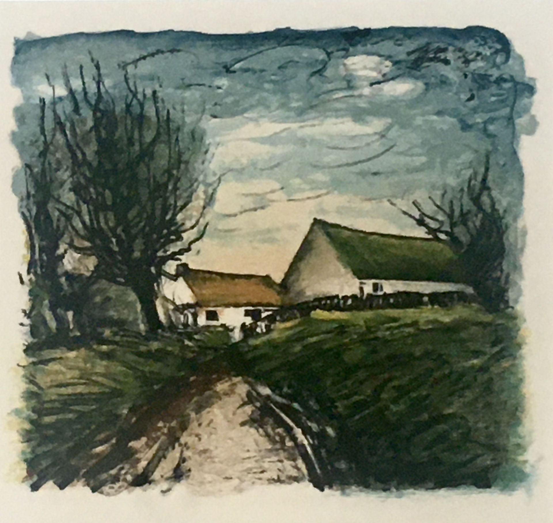 MAURICE DE VLAMINCK (French 1876- 1958), ‘Rural Scene’, Limited Edition Lithograph - Image 2 of 3