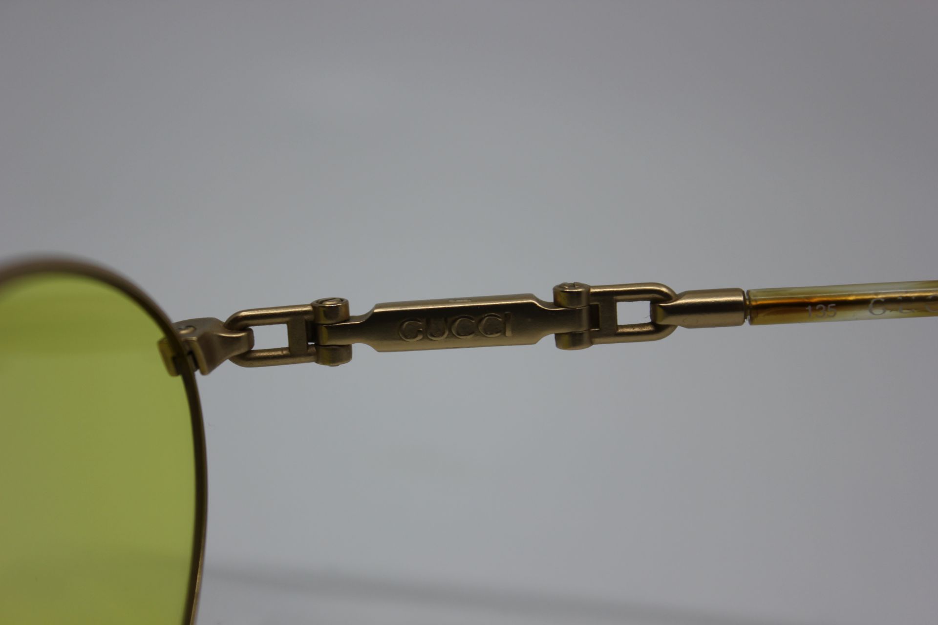 GUCCI sunglasses 1990s Made In Italy Hipster yellow lenses RARE tortoiseshell - Image 25 of 33