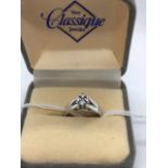 18ct White Gold four stone Diamond ring