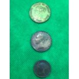 1837-1862 to Hanover, 1845 Half Farthing, and 1843 Coins