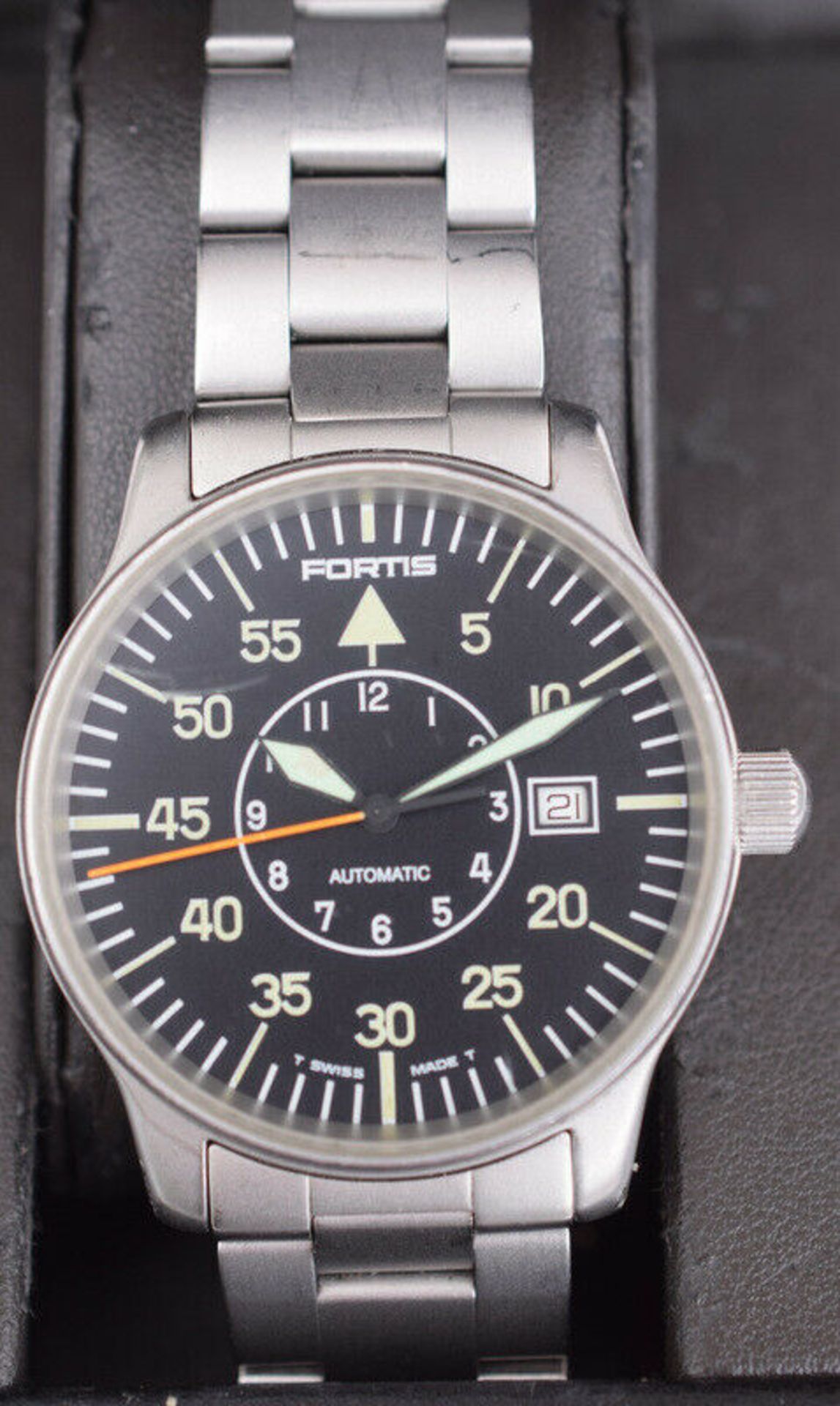 Vintage Fortis Flieger Automatic 595.10.46 Pilot's Watch Full Set - Image 5 of 9