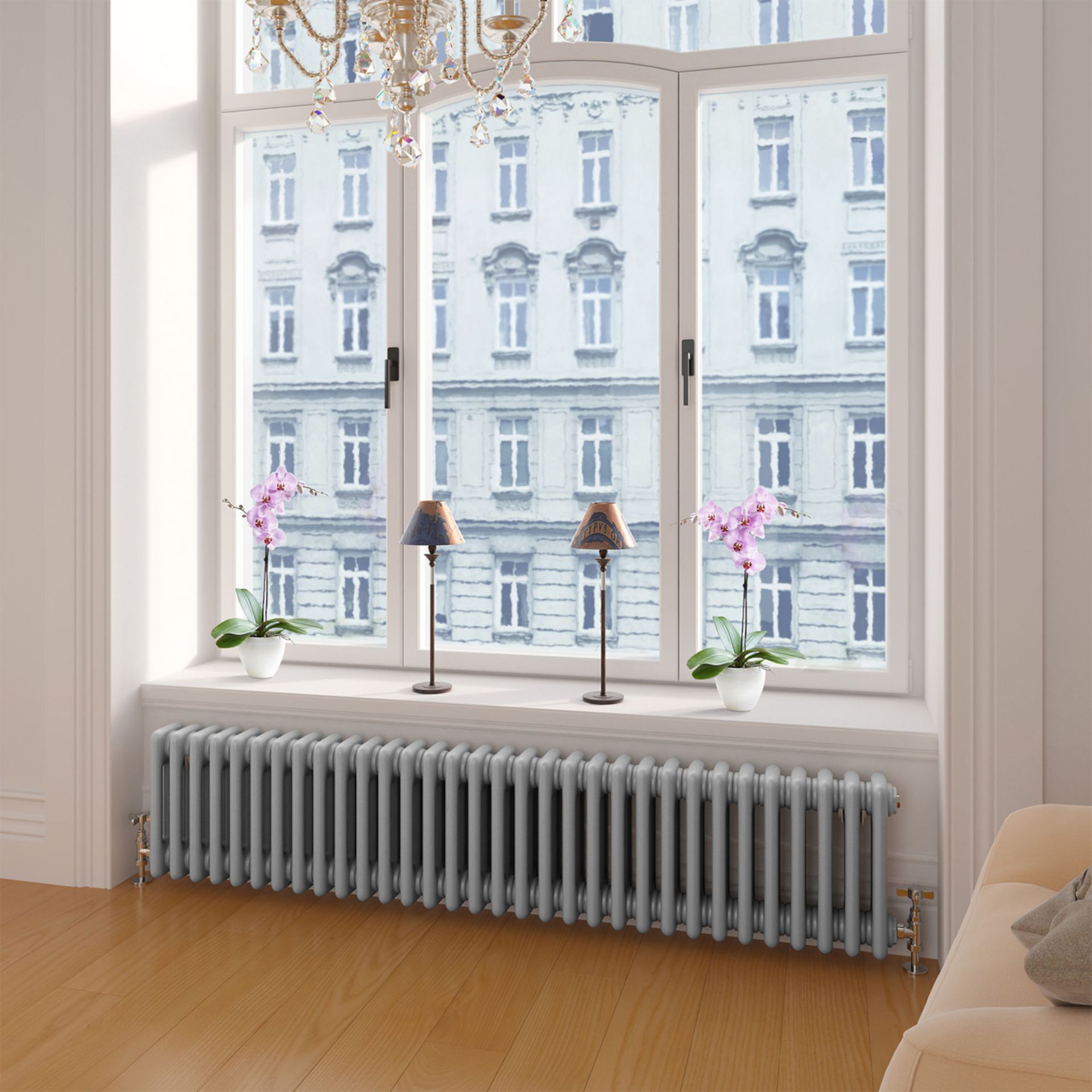 (EY18) 300x1458mm York Earl Grey Triple Panel Radiator. RRP £499.99. Introducing The Hotel - Image 3 of 3