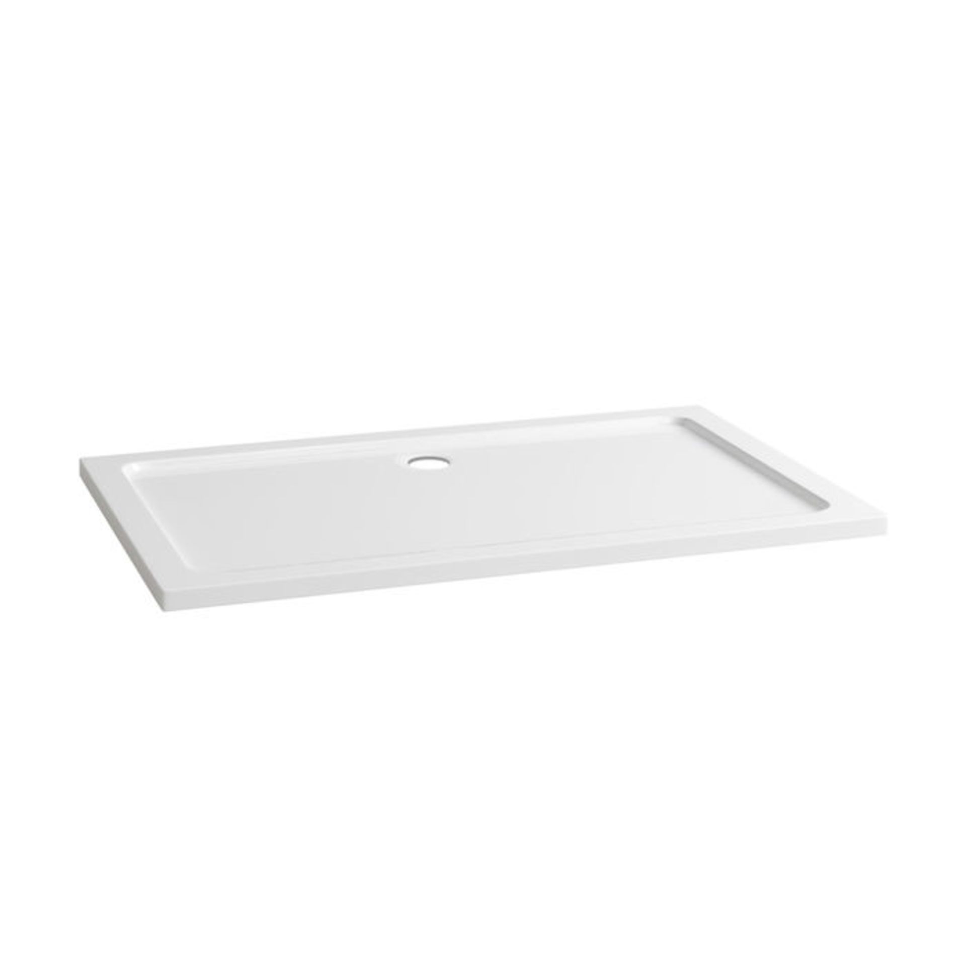 (TY31) 1400x900mm Rectangular Ultra Slim Stone Shower Tray. Low profile ultra slim design Gel coated - Image 2 of 2