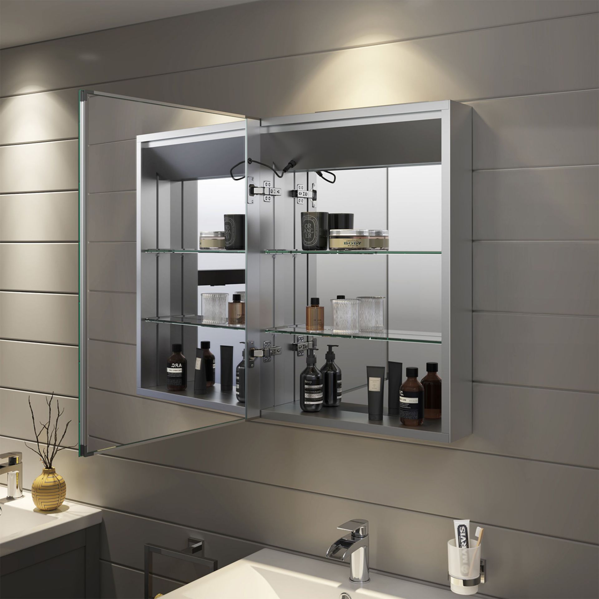 (EY46) 500x700 Nova Illuminated LED Mirror Cabinet. RRP £624.99. We love this mirror cabinet as it - Image 2 of 5