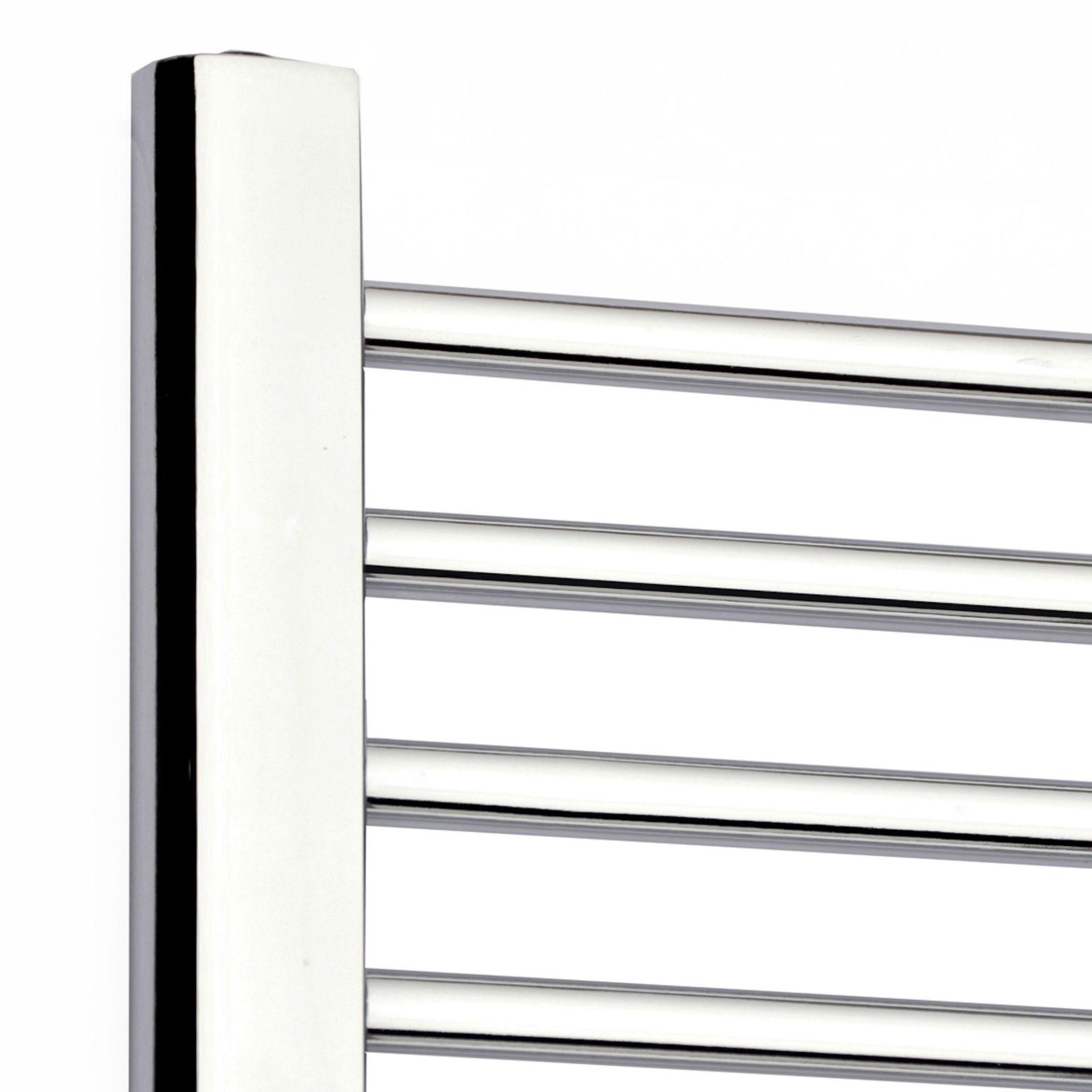 (EY11) 650x400mm Straight Heated Towel Radiator. Low carbon steel chrome plated radiator. This - Image 2 of 3