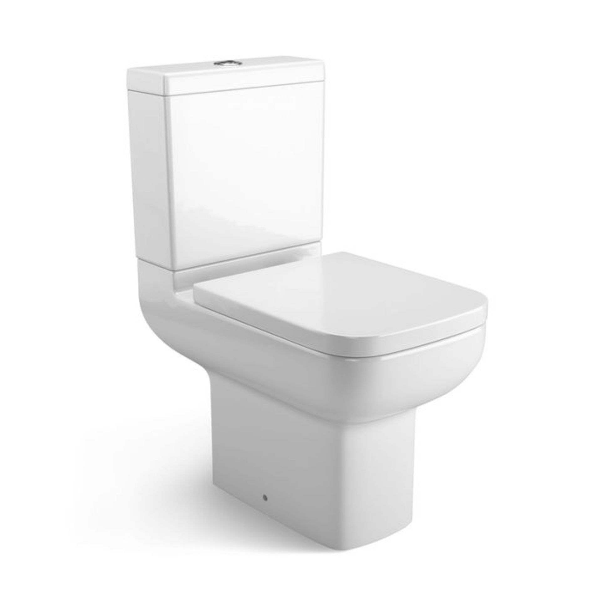 (EY54) Short Projection Close Coupled Toilet & Cistern inc Soft Close Seat We love this because - Image 4 of 5