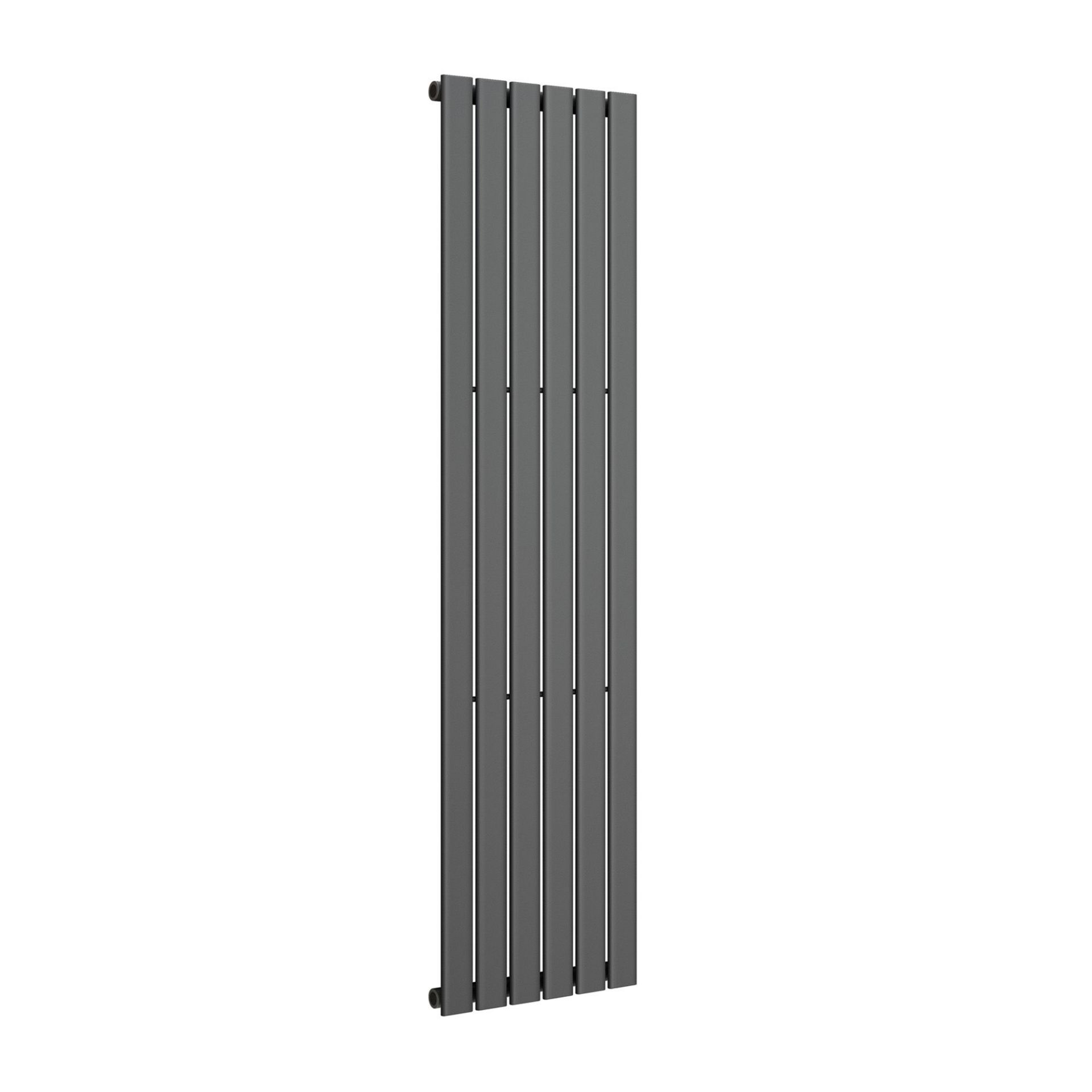 (EY219) 1800x452mm Anthracite Single Flat Panel Vertical Radiator. RRP £264.99. Made with low carbon - Image 3 of 3
