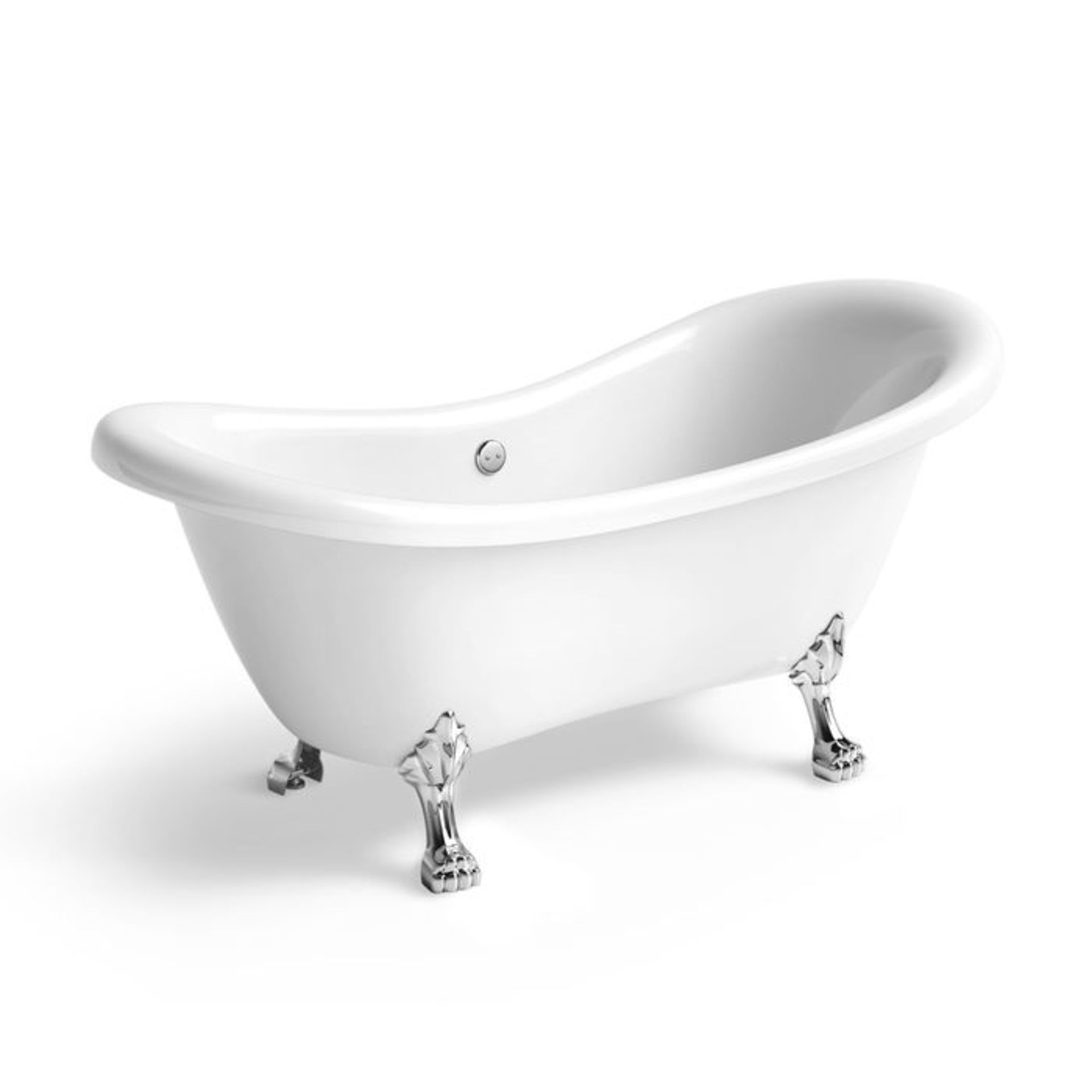 (EY5) 1760mm Cambridge Traditional Roll Top Double Slipper Bath - Dragon Feet. RRP £799.99. Bath - Image 2 of 3